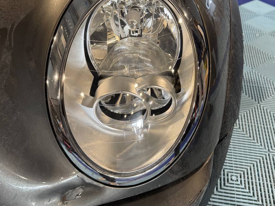 Optiques Mini Cooper, après intervention